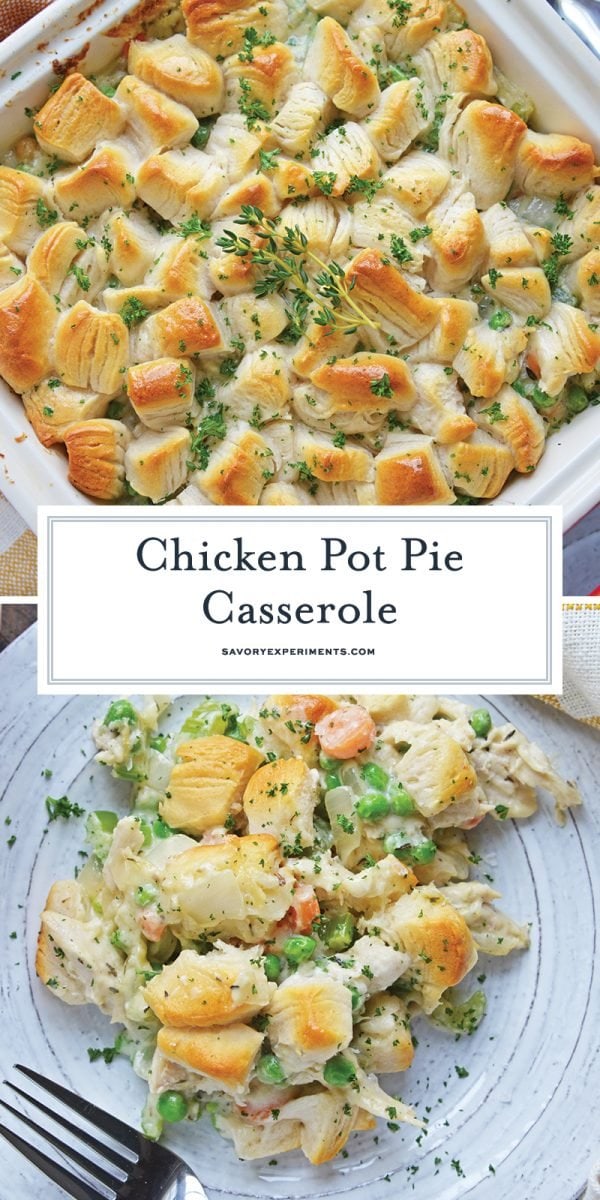 chicken pot pie casserole for pinterest