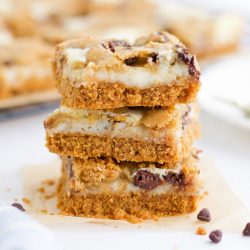 stack of cheesecake bars