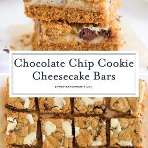 chocolate chip cheesecake bars for pinterest
