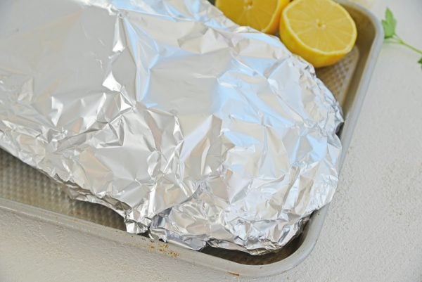 salmon wrapped in foil
