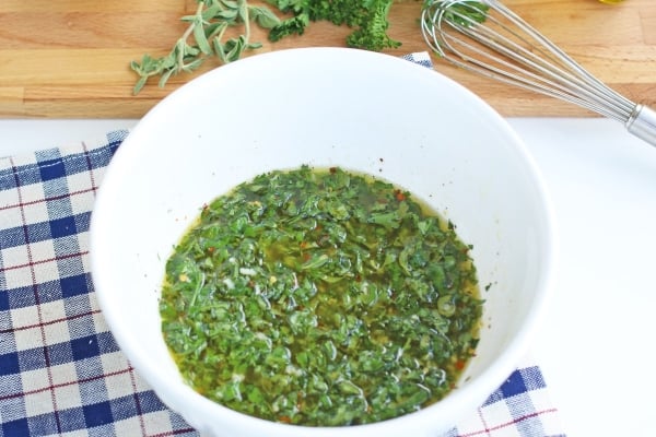 chicken marinade in a bowl