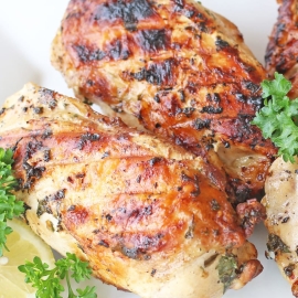 grilled chicken on a platter
