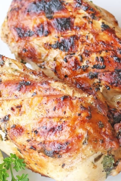grilled chicken on a platter