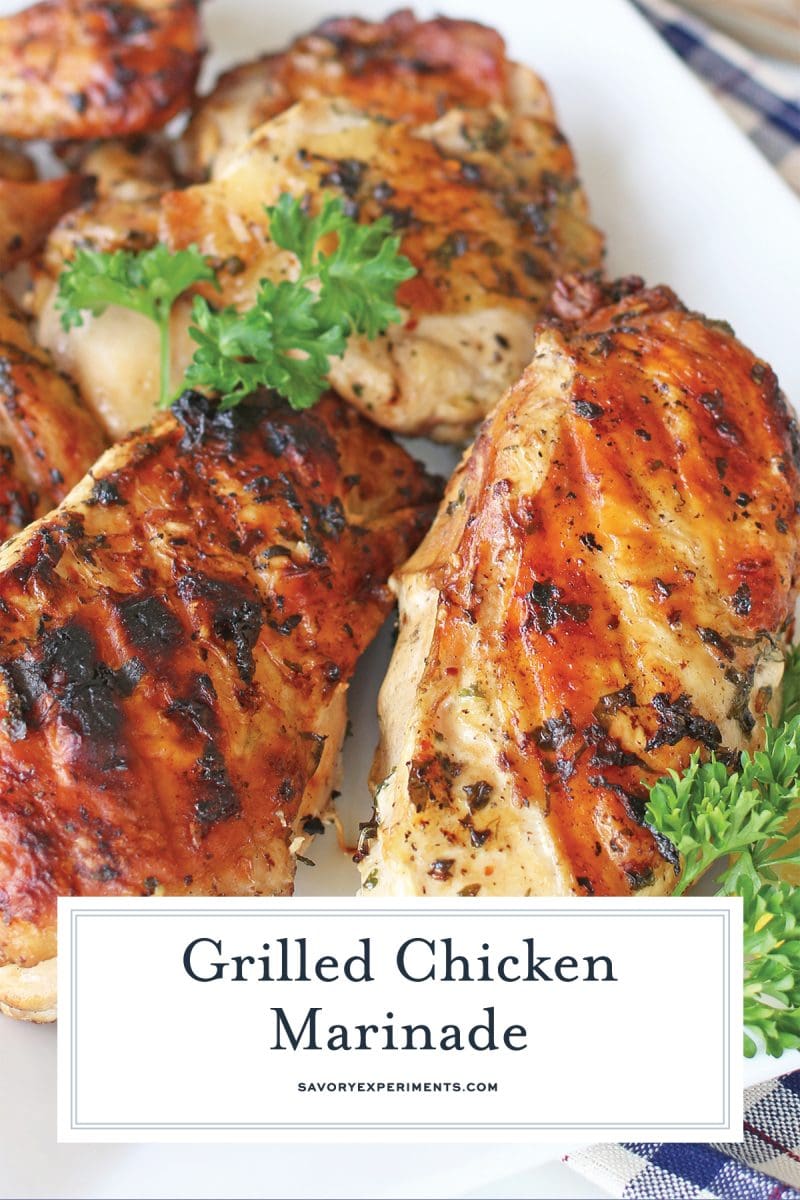 close up of grilled chicken