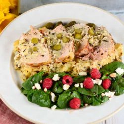 sliced pork tenderloin with mustard sauce