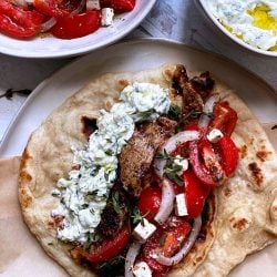 souvlaki in a wrap