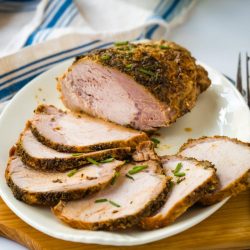 sliced air fryer pork roast