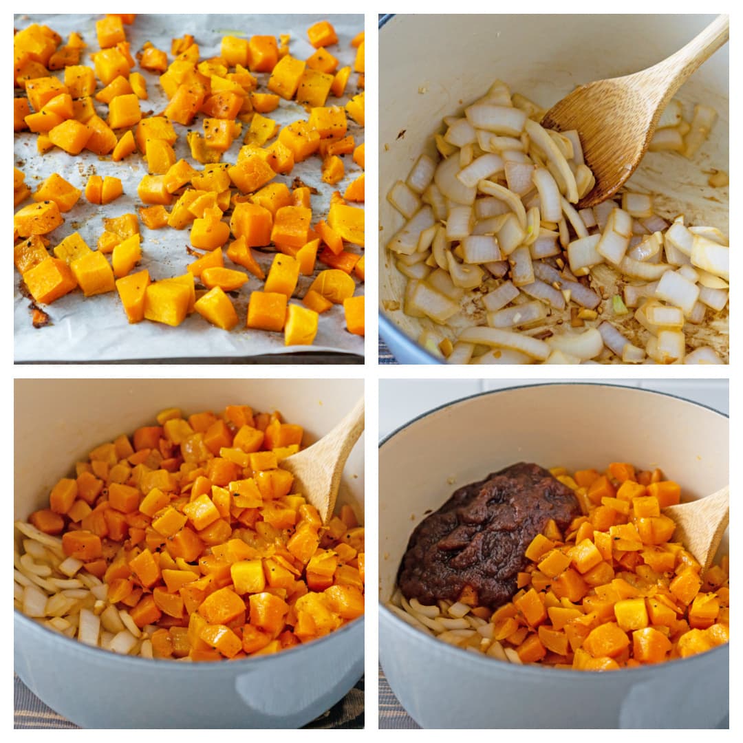 how to make butternut squash soup tutorial pictures 