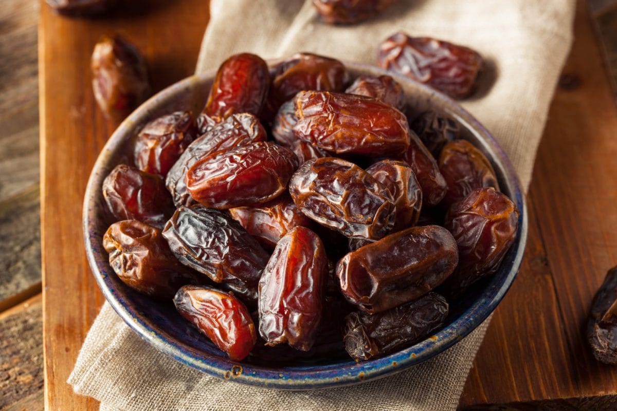 bowl of medjool dates