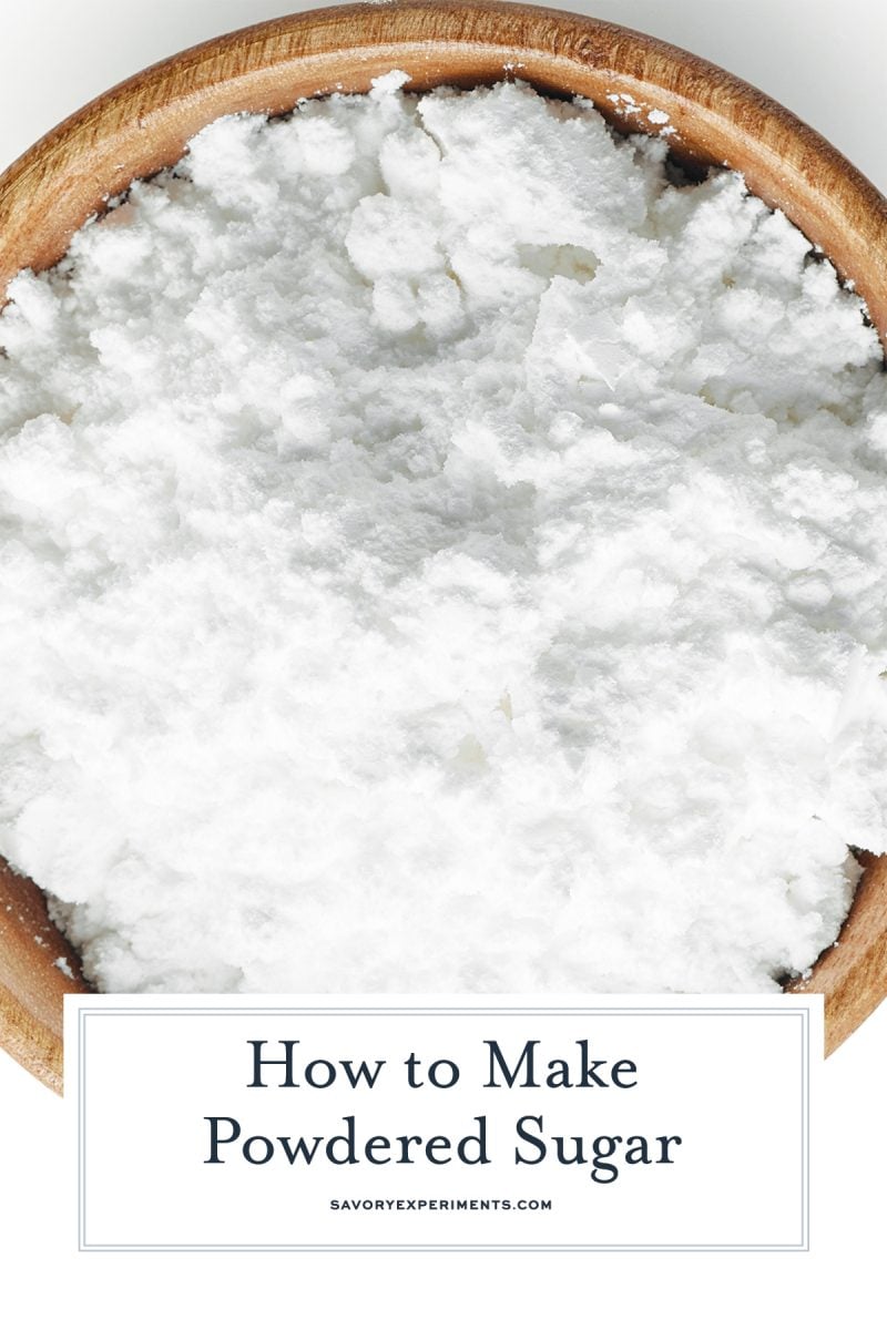 powdered sugar for pinterest 