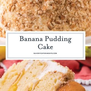 banana pudding cake for pinterest