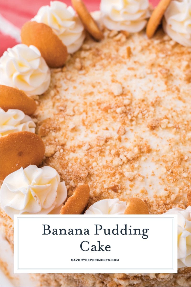 banana pudding cake for pinterest 