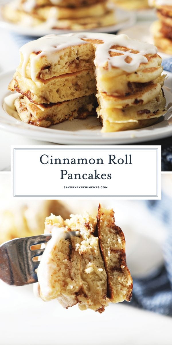 cinnamon swirl pancakes for pinterest