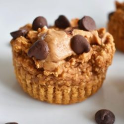 close up of sweet potato muffins