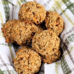 overhead shot of sweet potato cookies