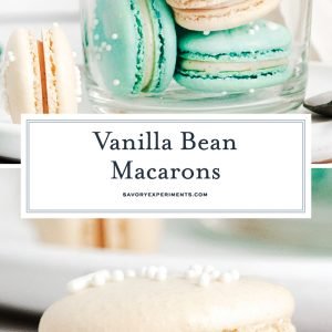 vanilla macarons for pinterest