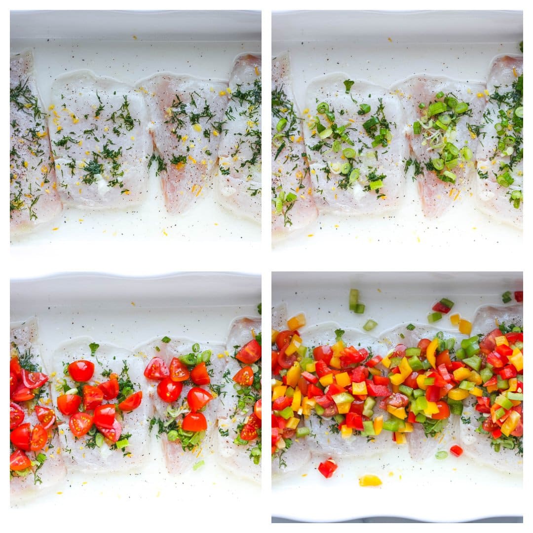 step-by-step instructions for making baked halibut 
