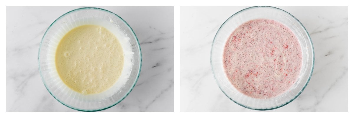 how to make no churn strawberry ice cream base