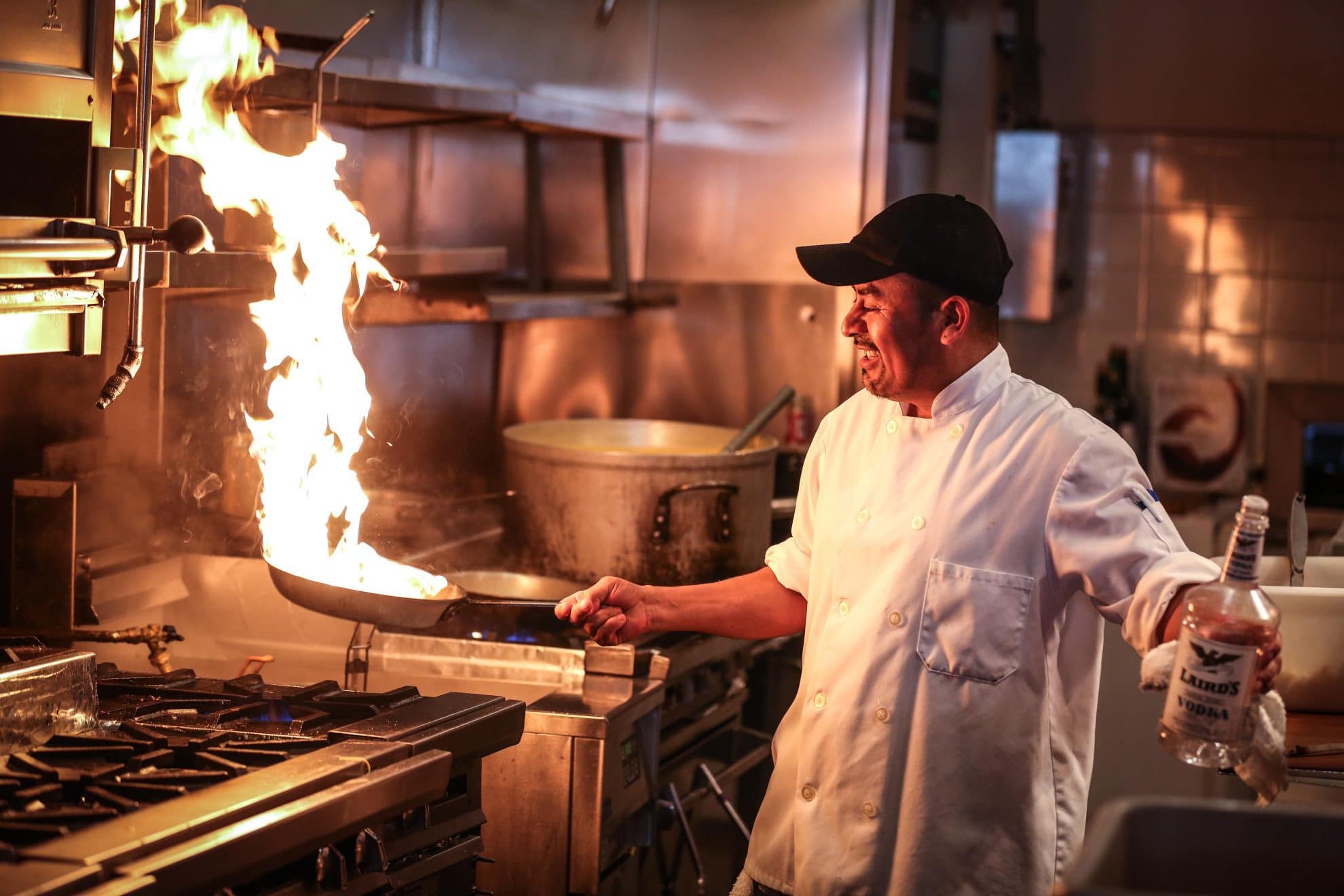 chef cooking in a kitchen