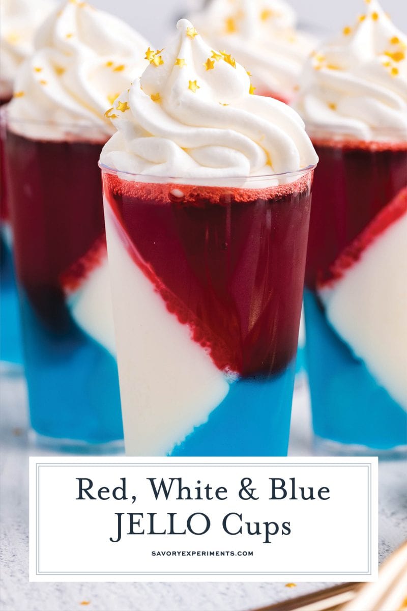 red, white and blue jello shots for pinterest 