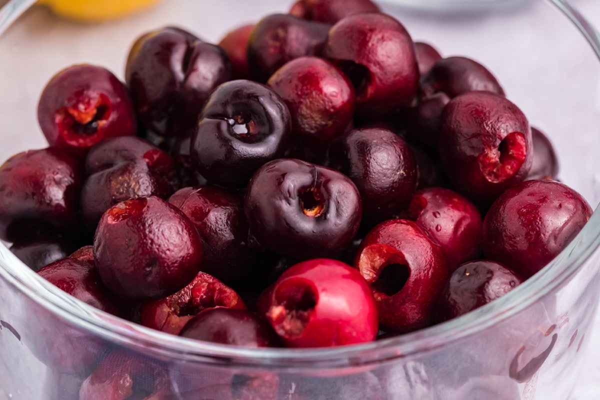 bowl of fresh cherries 