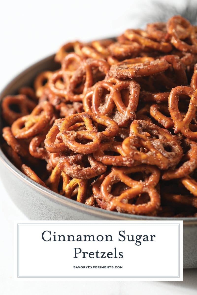 close up of hard pretzels in a bowl 