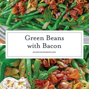 green beans with bacon for pinterest