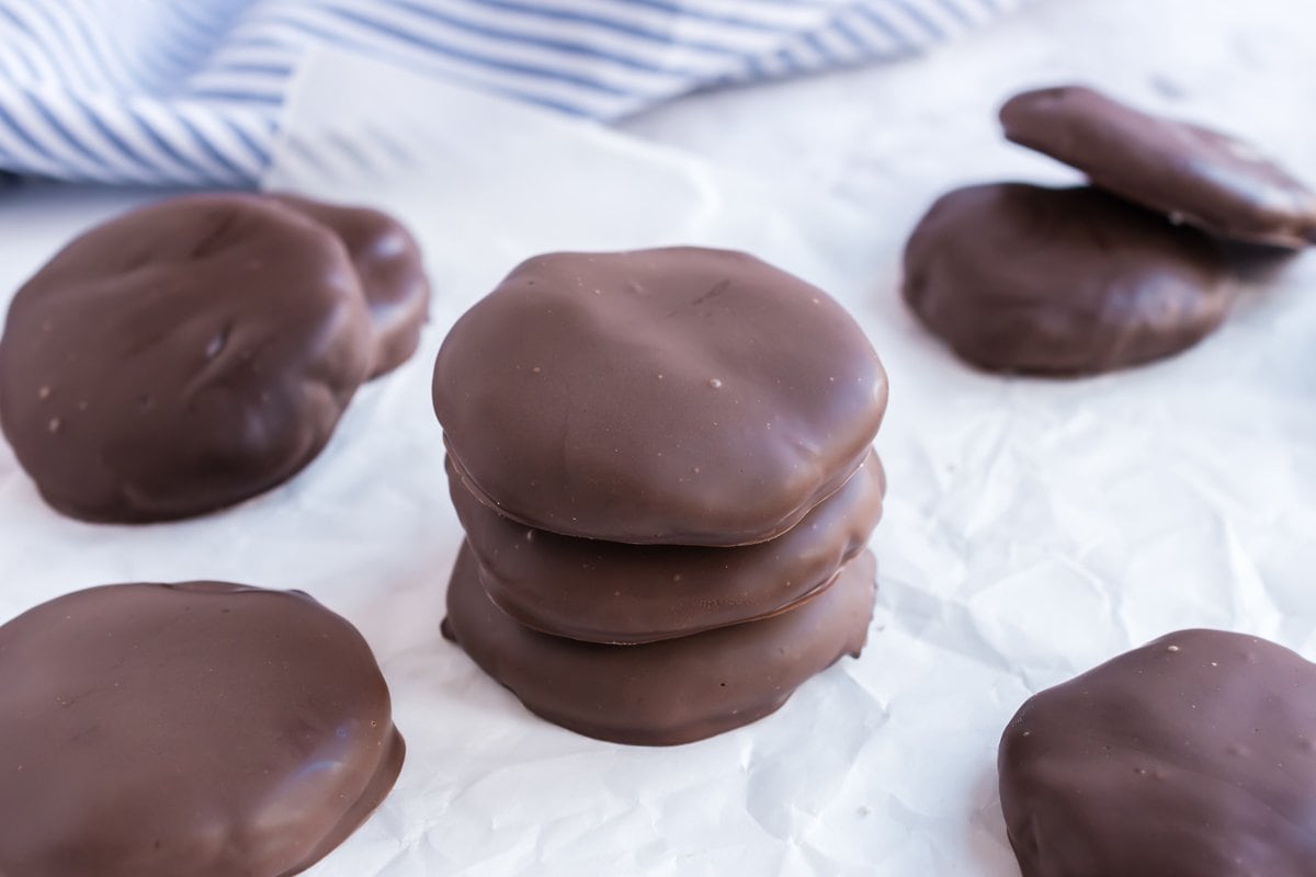 stack of peppermint patties 