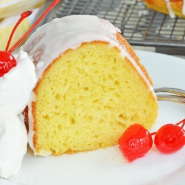 close up slice of cake on a plate
