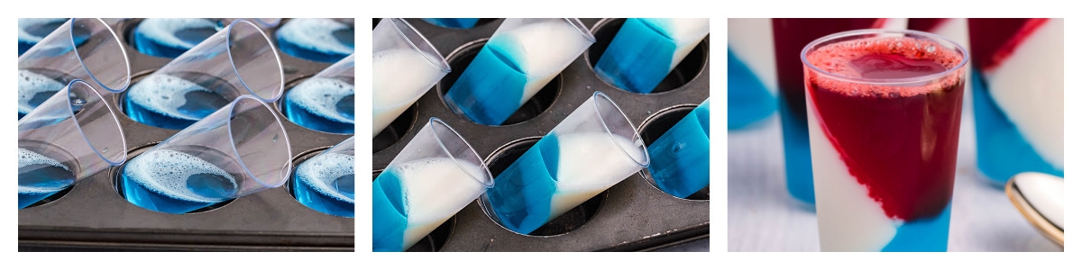 how to make angled jello shots 