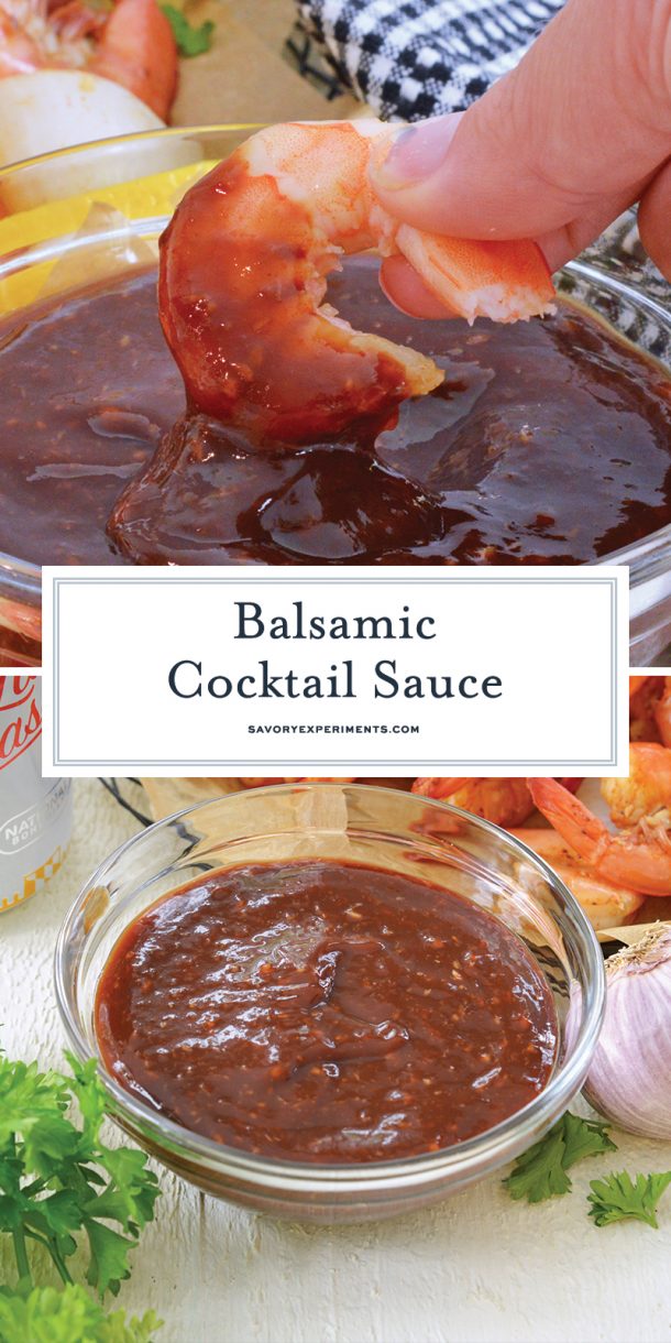 Balsamic Cocktail Sauce Sweet & Spicy Dipping Sauce