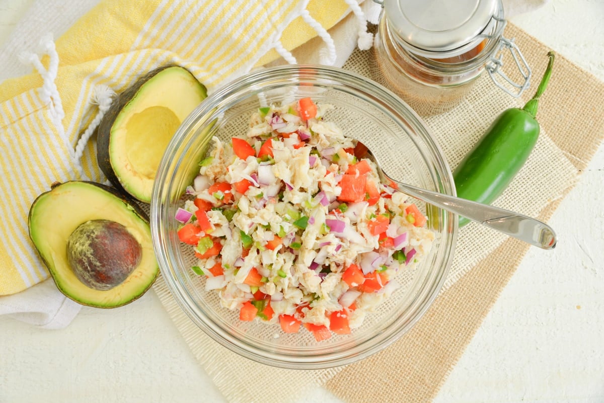 mixed ingredients in a bowl 