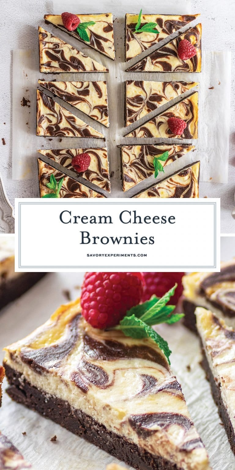 EASY Cream Cheese Brownies Decadent with a Cream Cheese Swirl!