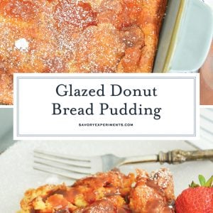 glazed donut bread pudding