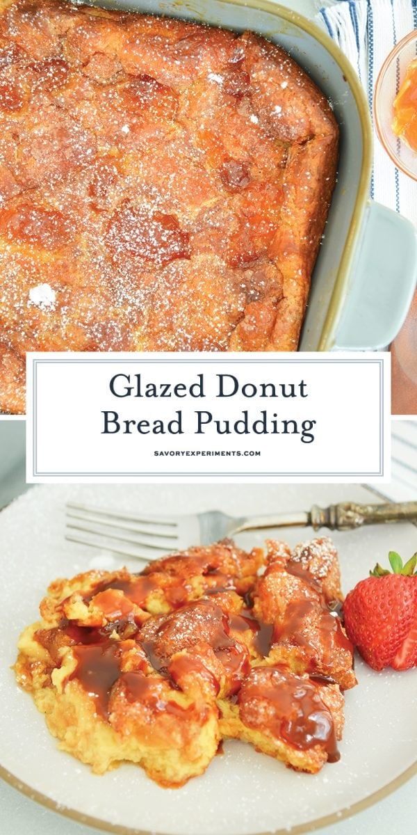 donut bread pudding for pinterest 