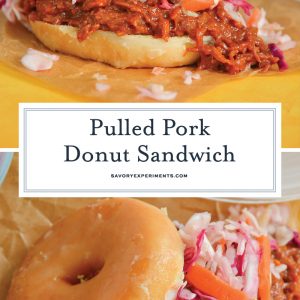 donut pulled pork sandwich for pinterest