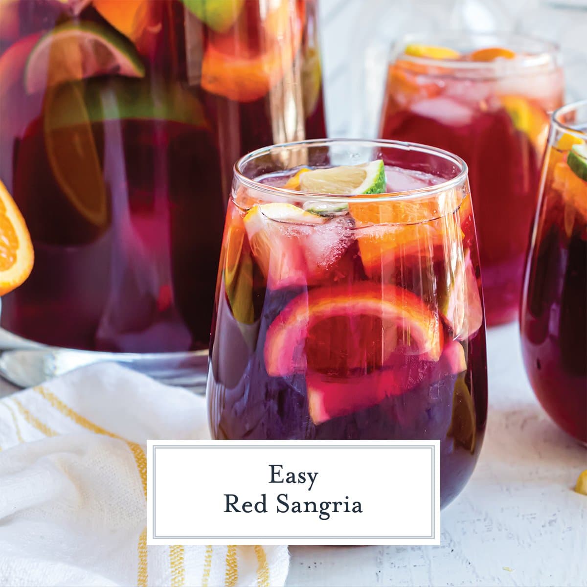 Sweet Red Sangria- Easy Sangria Recipe with Fresh
