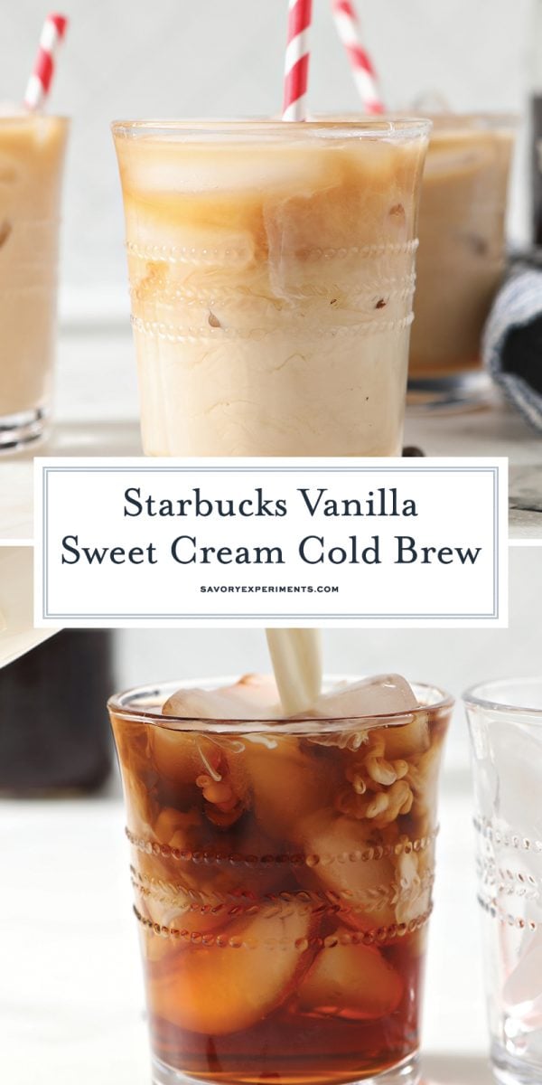 vanilla sweet cream cold brew coffee for pinterest 