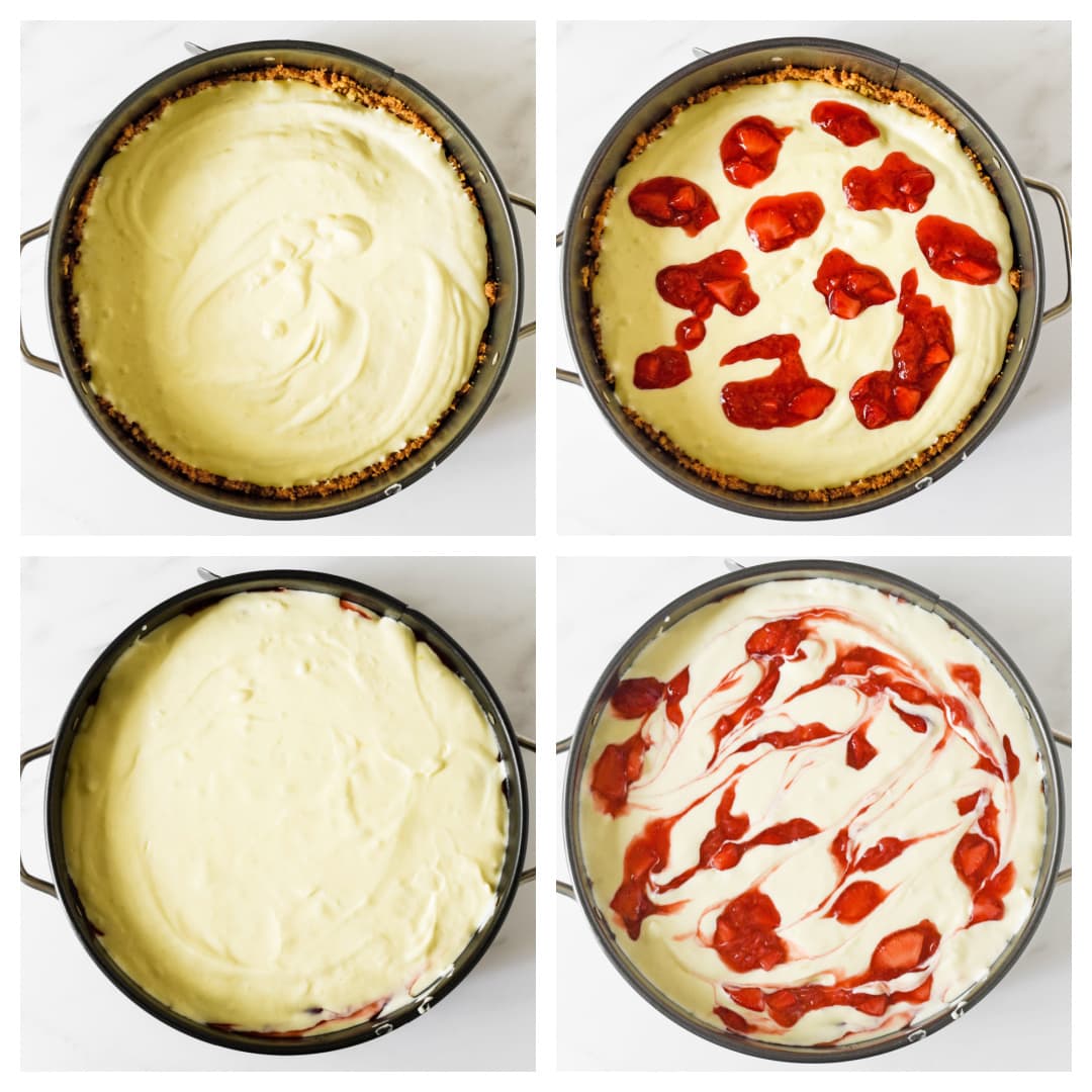 how to make strawberry cheesecake 