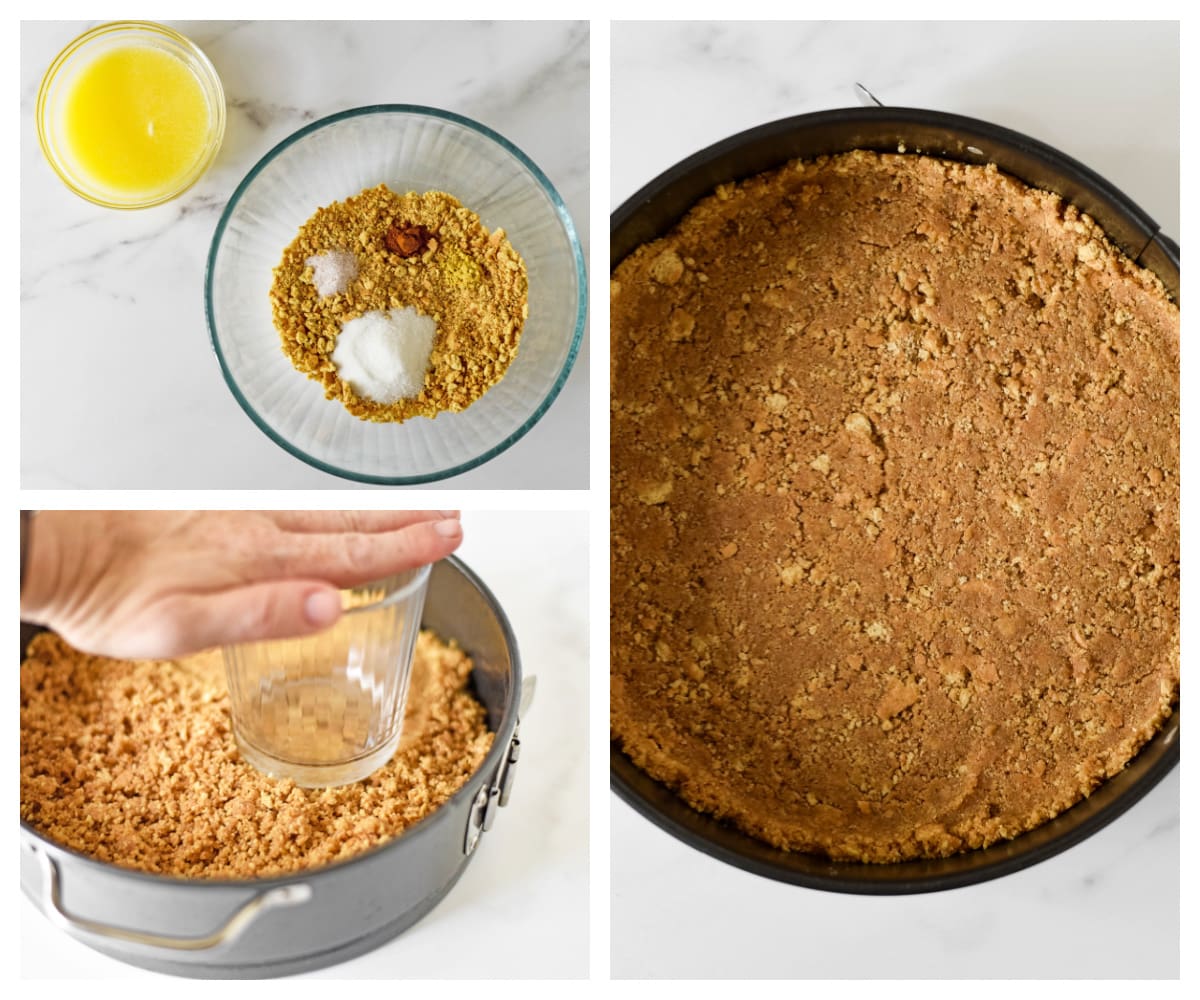 how to make a graham cracker cheesecake crust 