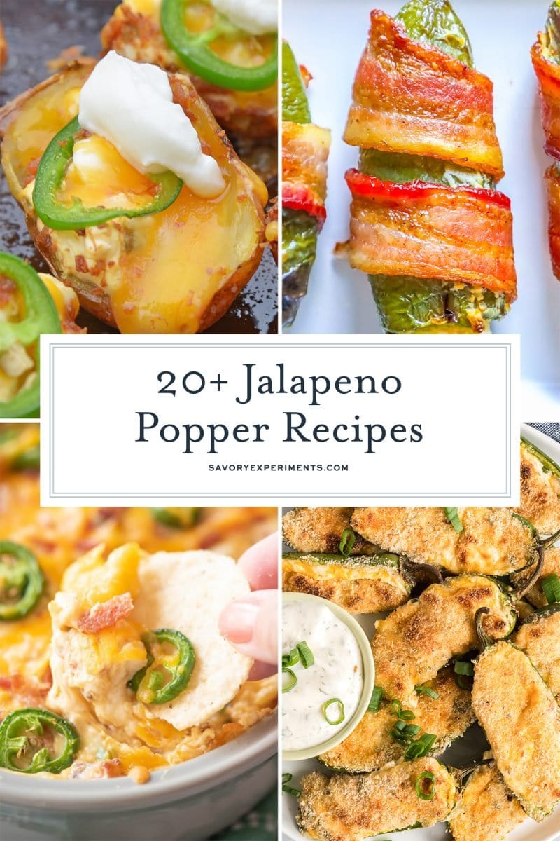 collage of jalapeno popper appetizers