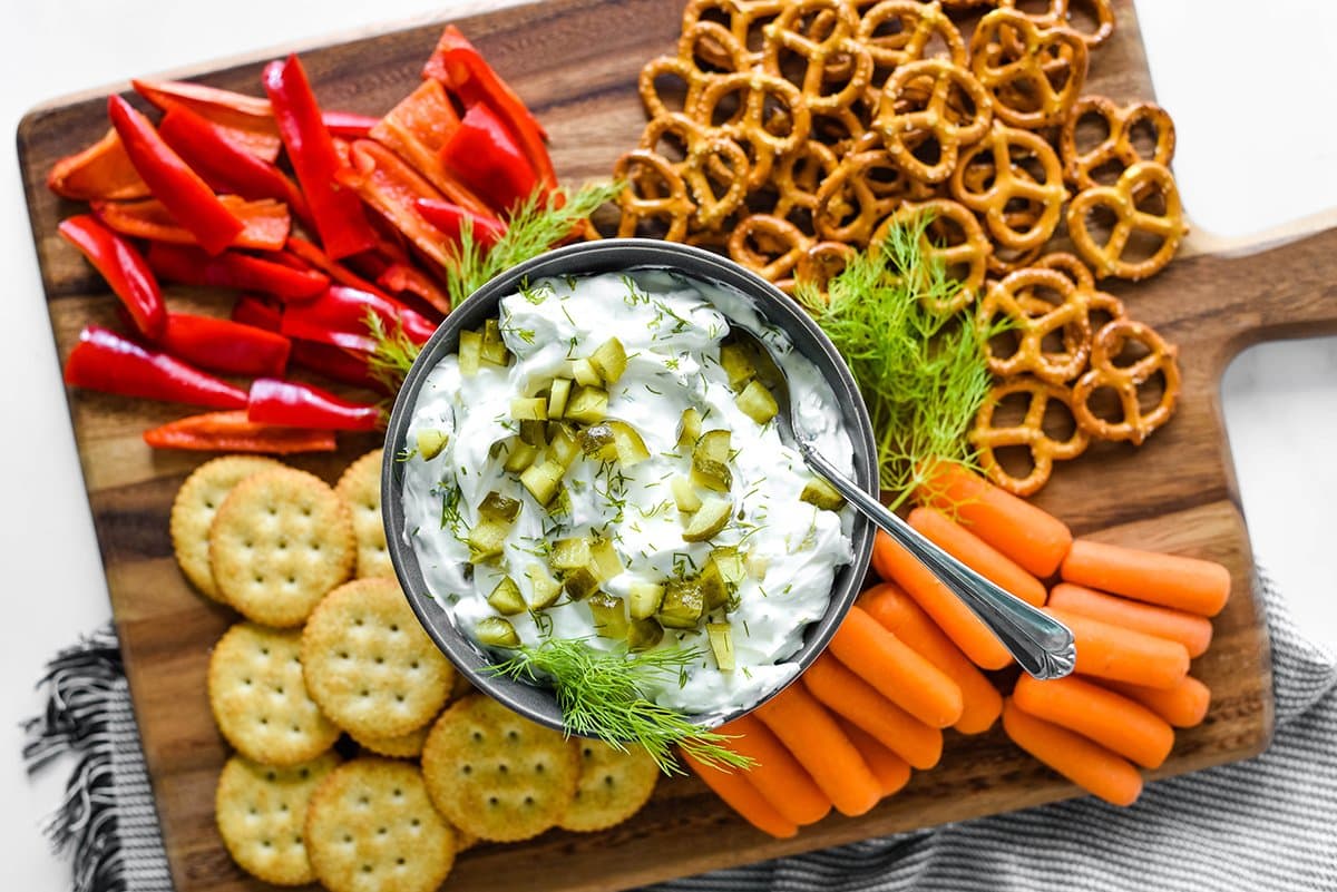 what to serve dill pickle dip with