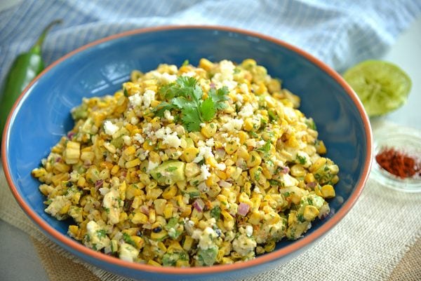 EASY Mexican Street Corn Salad - Esquites Recipe