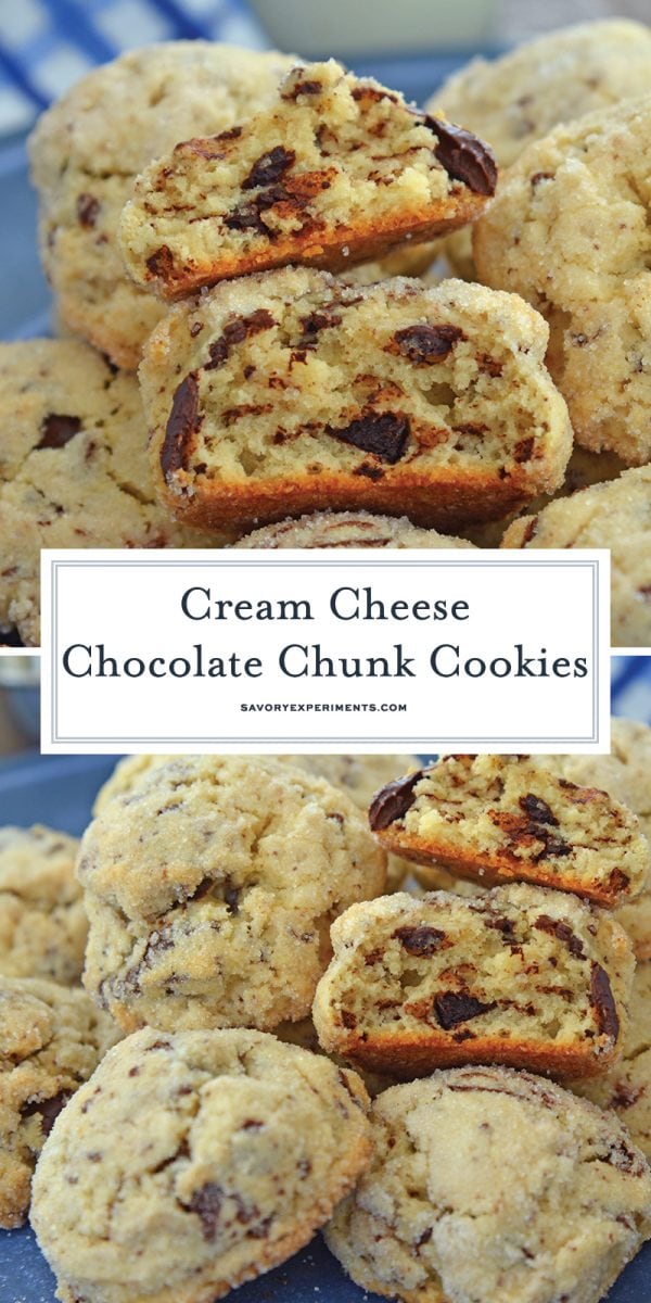 cream cheese chocolate chunk cookies for pinterest 