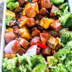 hawaiian ham with broccoli