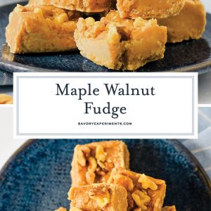 maple walnut fudge for pinterest