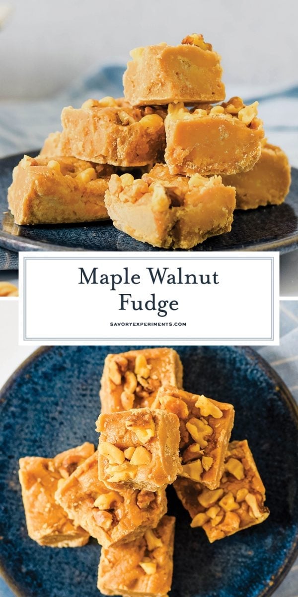 maple walnut fudge for pinterest 