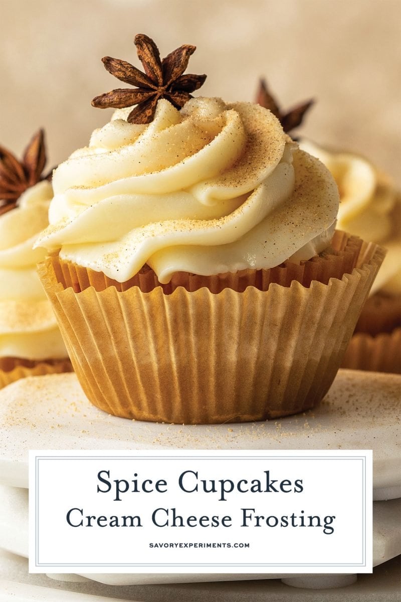 close up of spice cupcake 