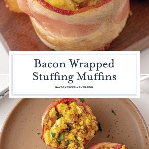 bacon wrapped stuffing muffins for pinterest