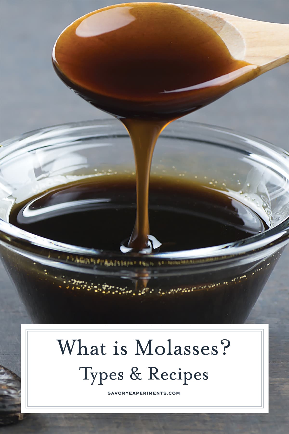 spoon pouring molasses